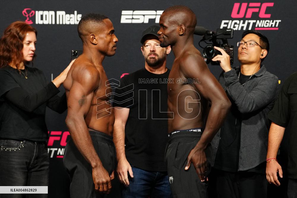 UFC Fight Night - Garcia vs Onama: Official Weigh-In