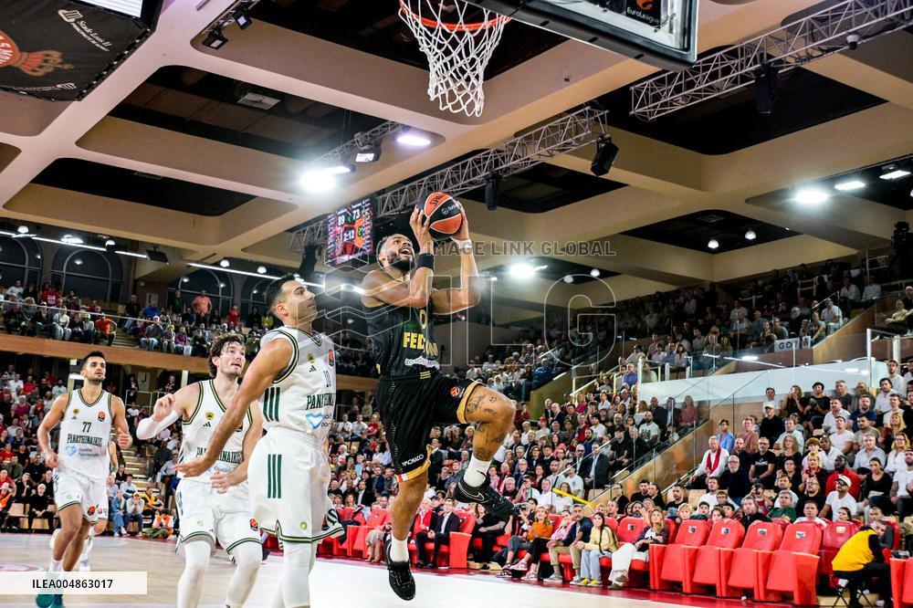 Euroleague Round 8 - AS Monaco v Panathinaikos