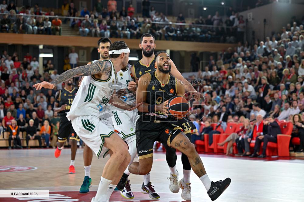 Euroleague Round 8 - AS Monaco v Panathinaikos