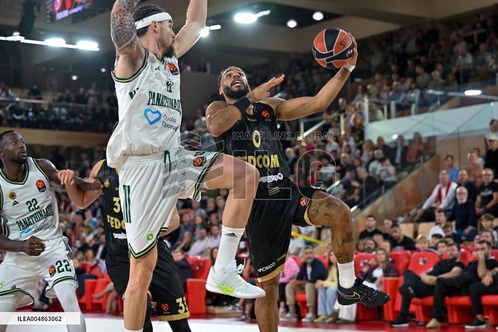 Euroleague Round 8 - AS Monaco v Panathinaikos