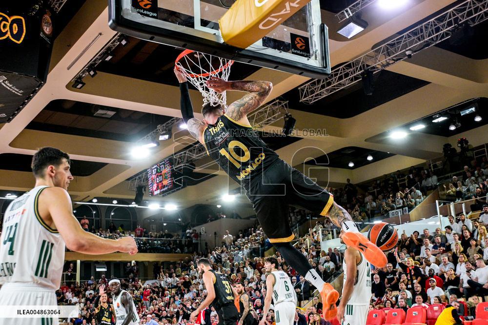 Euroleague Round 8 - AS Monaco v Panathinaikos