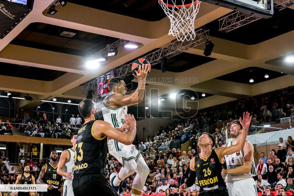 Euroleague Round 8 - AS Monaco v Panathinaikos