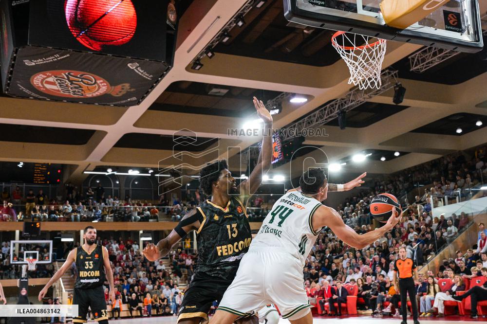 Euroleague Round 8 - AS Monaco v Panathinaikos
