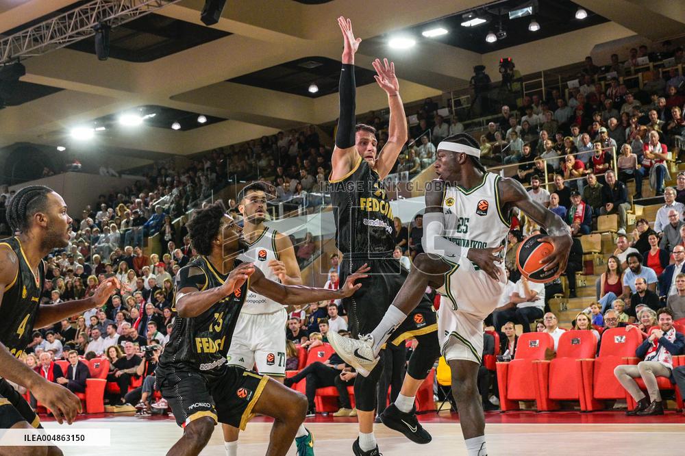 Euroleague Round 8 - AS Monaco v Panathinaikos