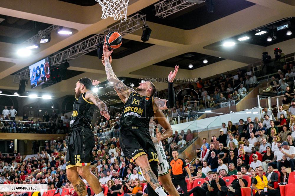 Euroleague Round 8 - AS Monaco v Panathinaikos