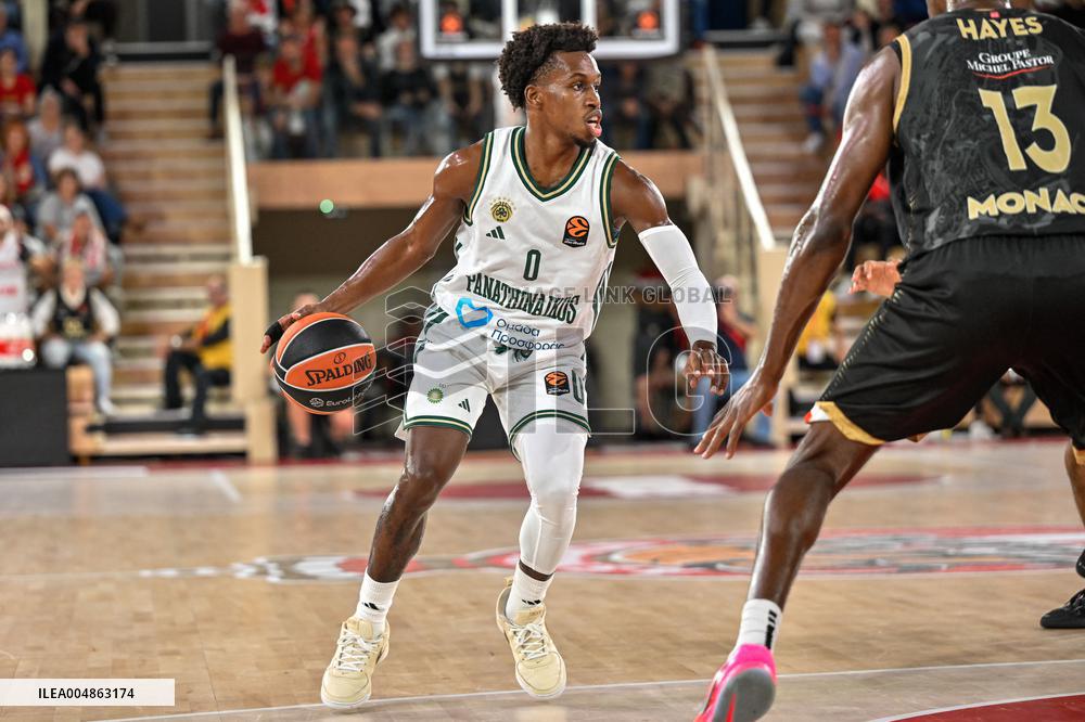 Euroleague Round 8 - AS Monaco v Panathinaikos
