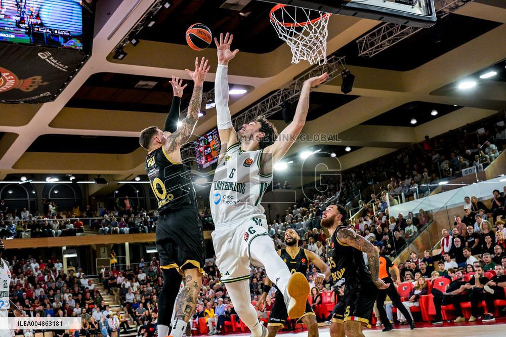Euroleague Round 8 - AS Monaco v Panathinaikos
