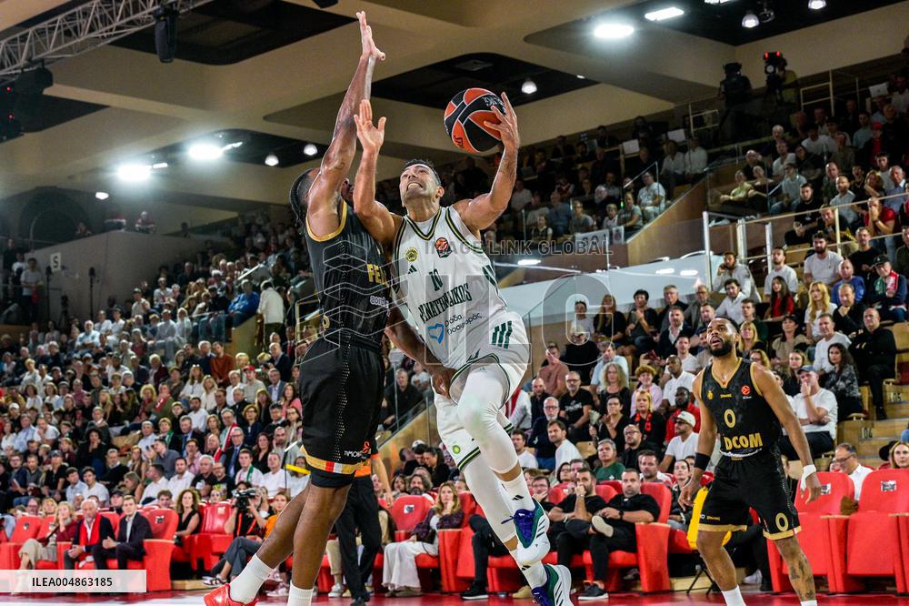 Euroleague Round 8 - AS Monaco v Panathinaikos