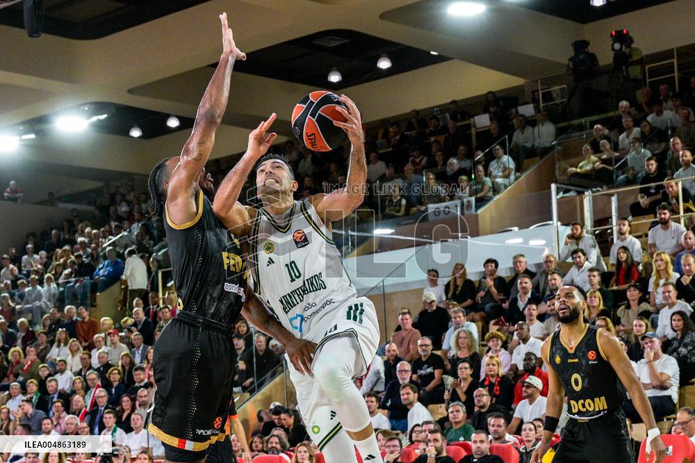 Euroleague Round 8 - AS Monaco v Panathinaikos