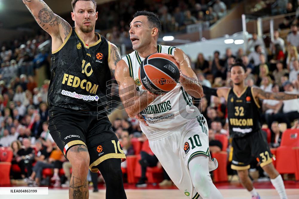Euroleague Round 8 - AS Monaco v Panathinaikos