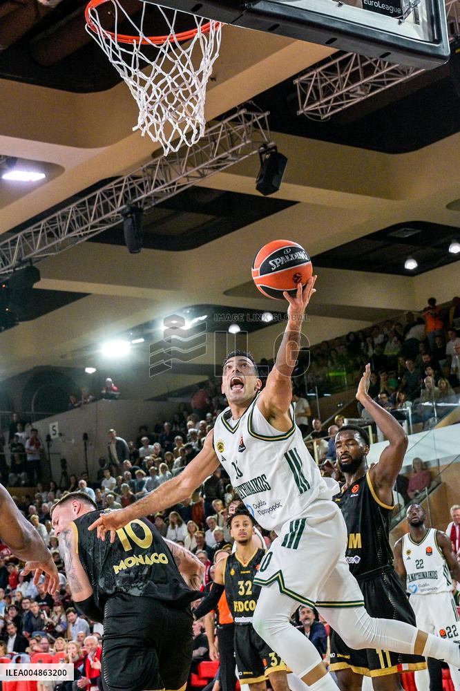 Euroleague Round 8 - AS Monaco v Panathinaikos
