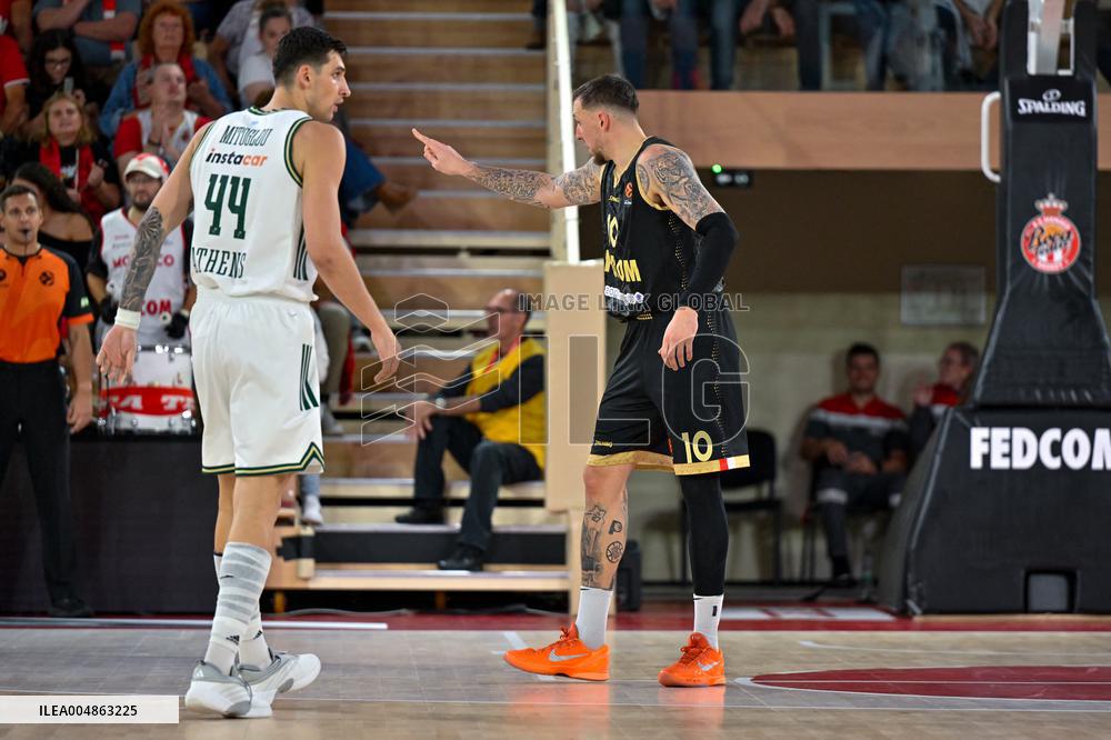 Euroleague Round 8 - AS Monaco v Panathinaikos