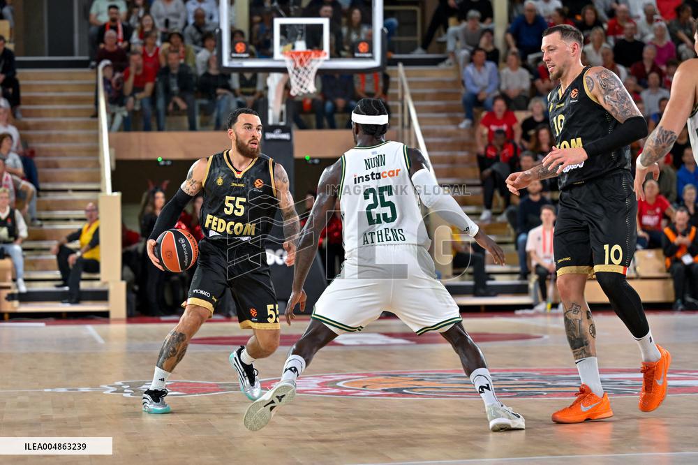 Euroleague Round 8 - AS Monaco v Panathinaikos