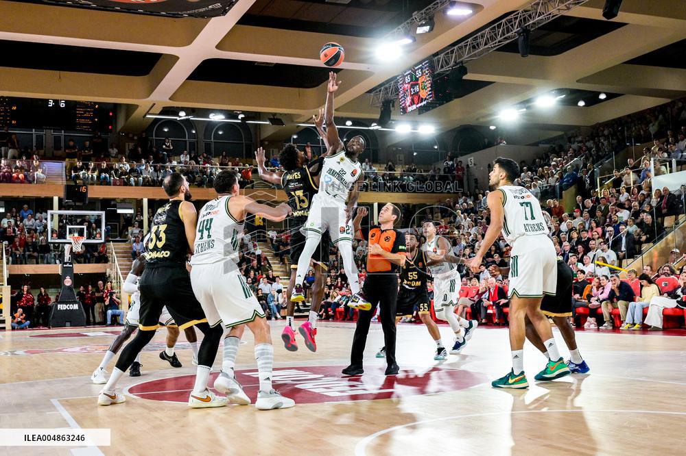 Euroleague Round 8 - AS Monaco v Panathinaikos