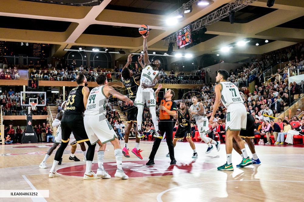 Euroleague Round 8 - AS Monaco v Panathinaikos