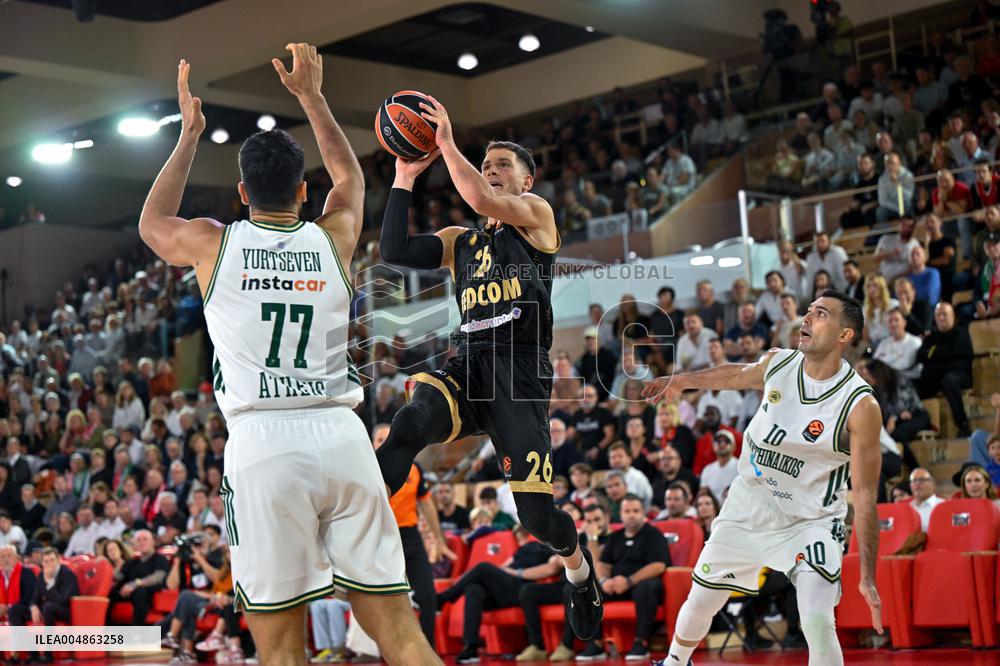 Euroleague Round 8 - AS Monaco v Panathinaikos