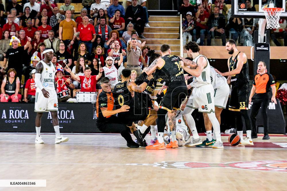 Euroleague Round 8 - AS Monaco v Panathinaikos