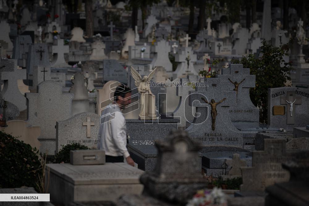 All Saints Day at the Almudena Cemetery - Spain