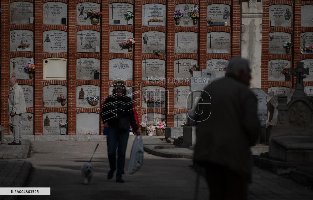 All Saints Day at the Almudena Cemetery - Spain
