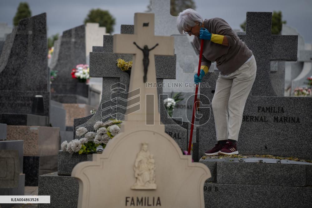 All Saints Day at the Almudena Cemetery - Spain
