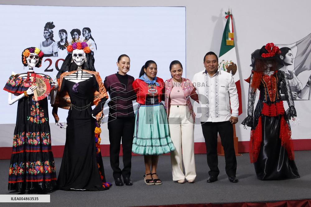 President Claudia Sheinbaum Holds Briefing - Mexico City