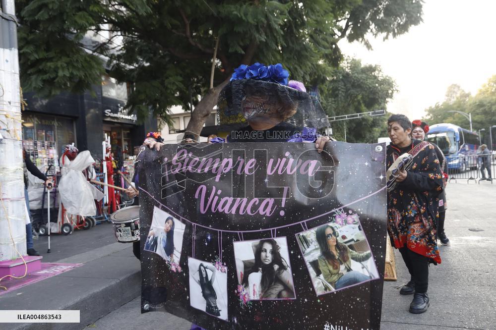 Relatives Demand Justice For The Feminicide Victims - Mexico City