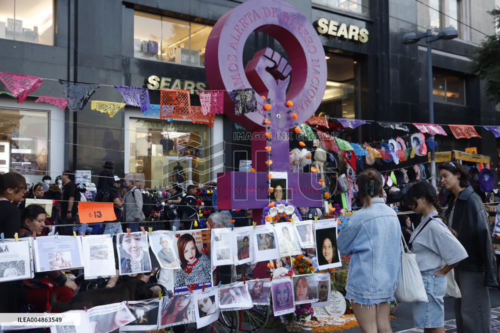 Relatives Demand Justice For The Feminicide Victims - Mexico City
