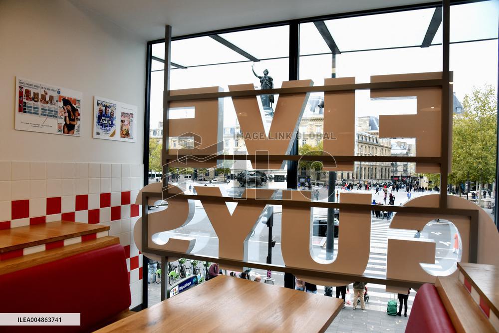 Five Guys Fast Food Illustration - Paris