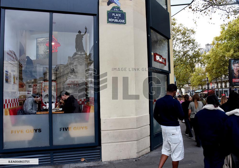 Five Guys Fast Food Illustration - Paris