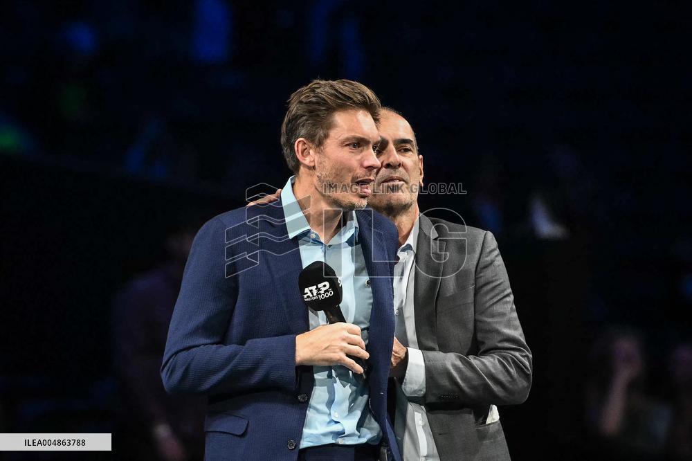 Farewell ceremony for Nicolas Mahut at Rolex Paris Masters 2025 in Paris FA