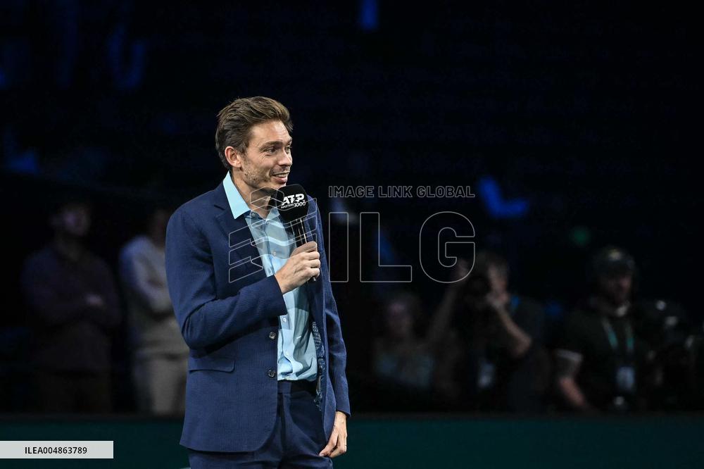 Farewell ceremony for Nicolas Mahut at Rolex Paris Masters 2025 in Paris FA