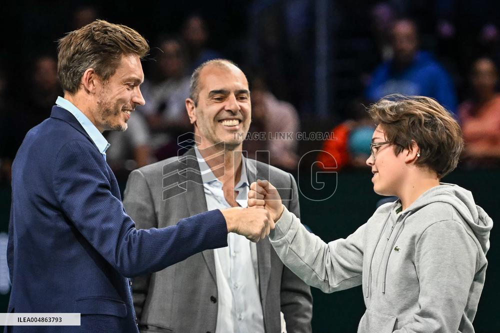 Farewell ceremony for Nicolas Mahut at Rolex Paris Masters 2025 in Paris FA