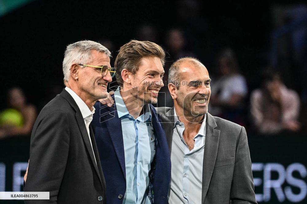 Farewell ceremony for Nicolas Mahut at Rolex Paris Masters 2025 in Paris FA