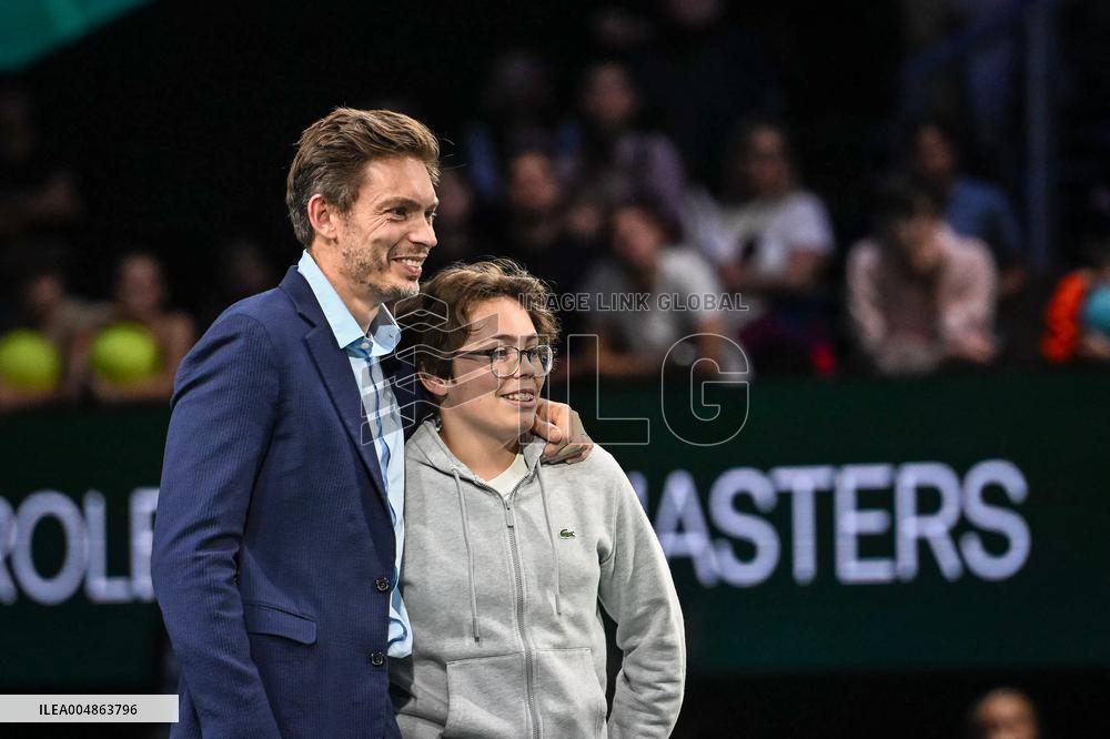 Farewell ceremony for Nicolas Mahut at Rolex Paris Masters 2025 in Paris FA