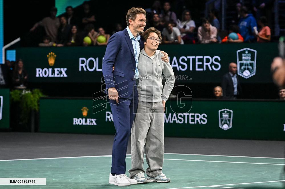 Farewell ceremony for Nicolas Mahut at Rolex Paris Masters 2025 in Paris FA