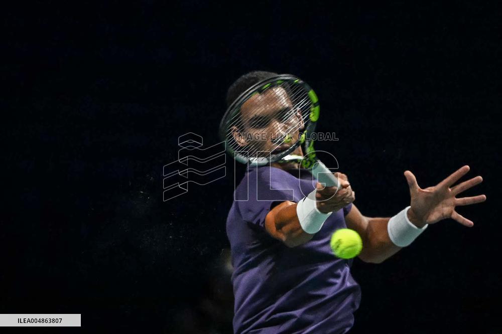 Felix Auger-Aliassime vs Alexander Bublik at Rolex Paris Masters 2025 in Paris FA