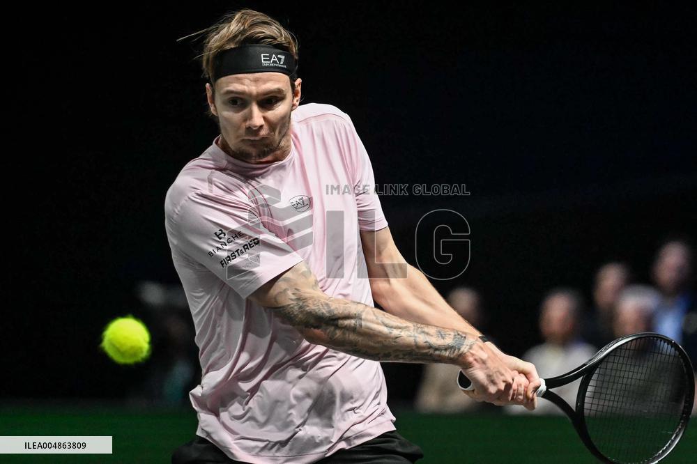 Felix Auger-Aliassime vs Alexander Bublik at Rolex Paris Masters 2025 in Paris FA