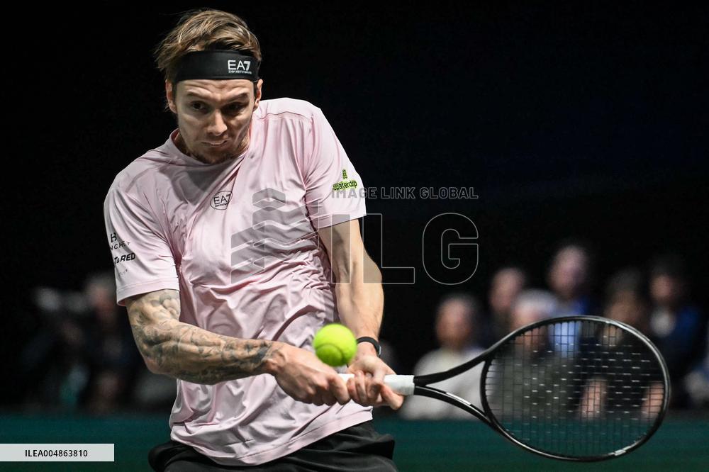 Felix Auger-Aliassime vs Alexander Bublik at Rolex Paris Masters 2025 in Paris FA