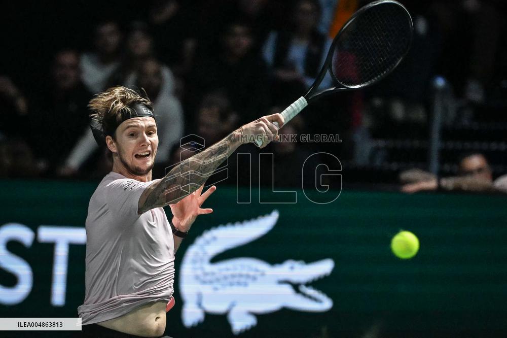 Felix Auger-Aliassime vs Alexander Bublik at Rolex Paris Masters 2025 in Paris FA