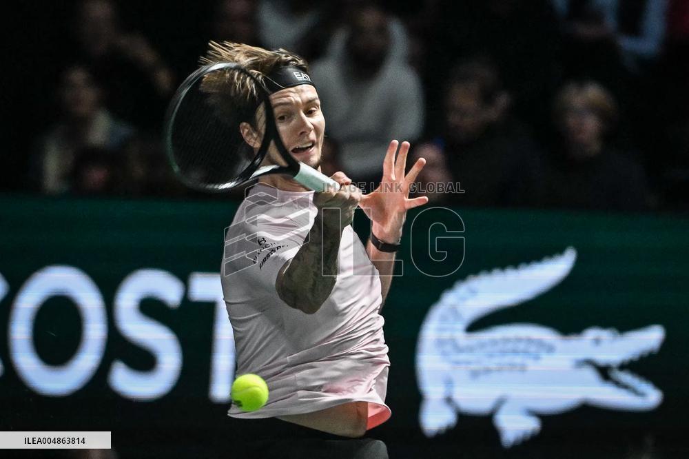 Felix Auger-Aliassime vs Alexander Bublik at Rolex Paris Masters 2025 in Paris FA