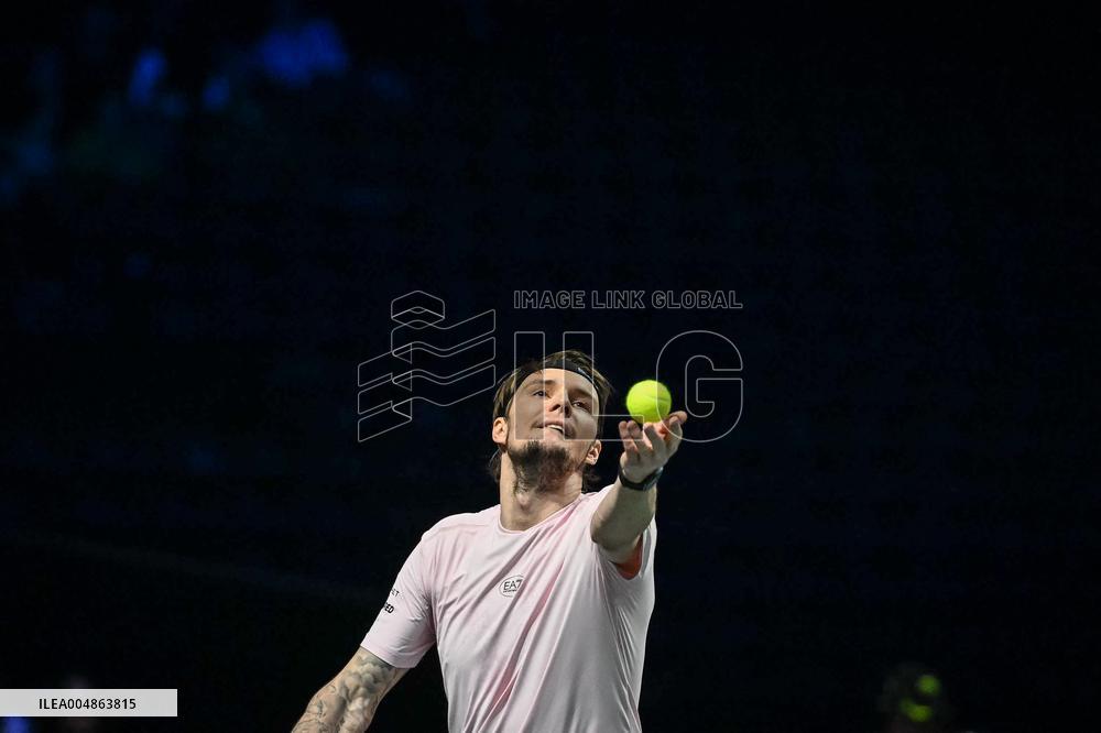 Felix Auger-Aliassime vs Alexander Bublik at Rolex Paris Masters 2025 in Paris FA