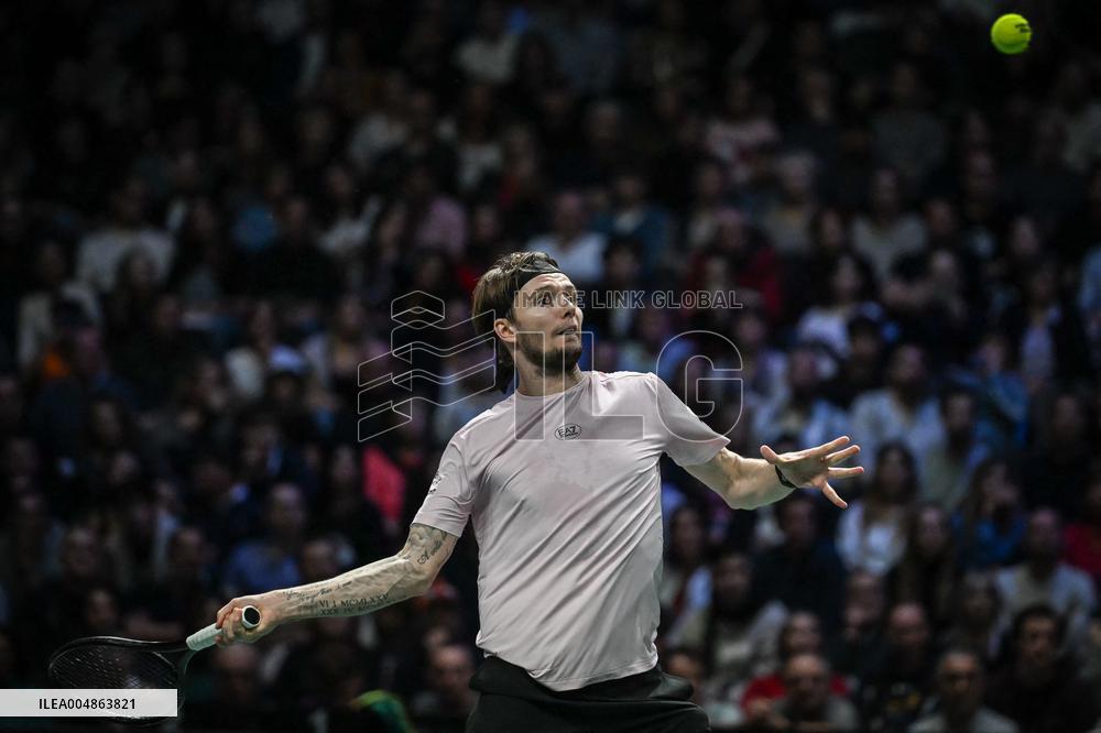 Felix Auger-Aliassime vs Alexander Bublik at Rolex Paris Masters 2025 in Paris FA