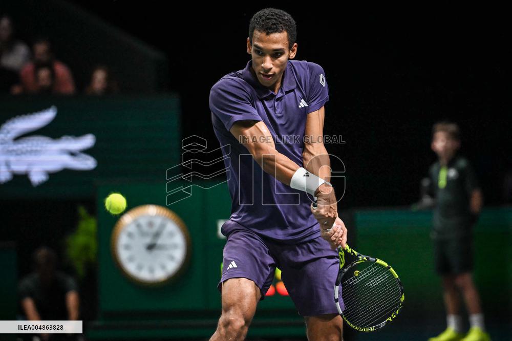 Felix Auger-Aliassime vs Alexander Bublik at Rolex Paris Masters 2025 in Paris FA