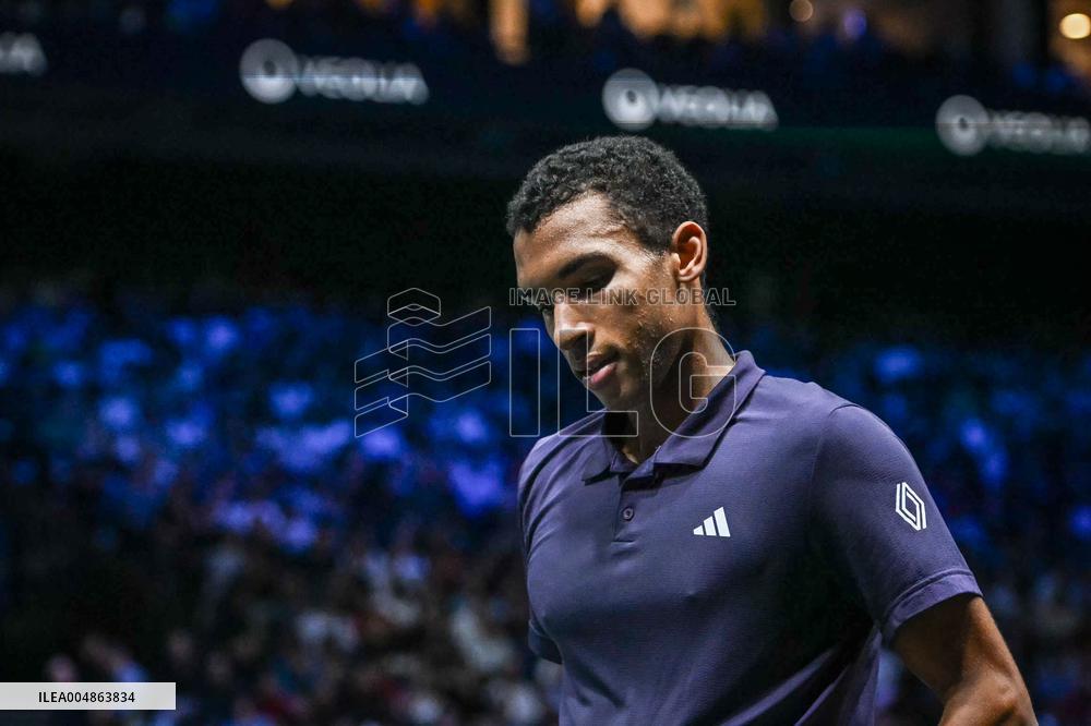 Felix Auger-Aliassime vs Alexander Bublik at Rolex Paris Masters 2025 in Paris FA