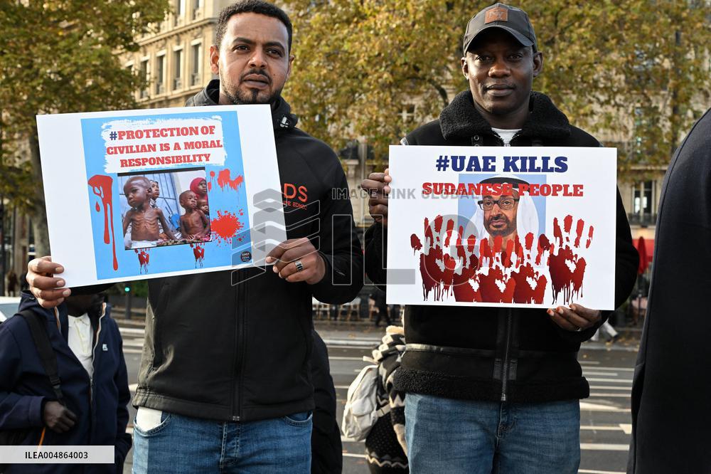 Protest Against Sudan War - Paris