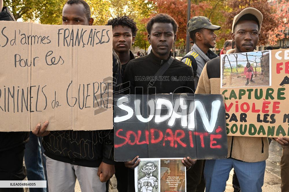 Protest Against Sudan War - Paris