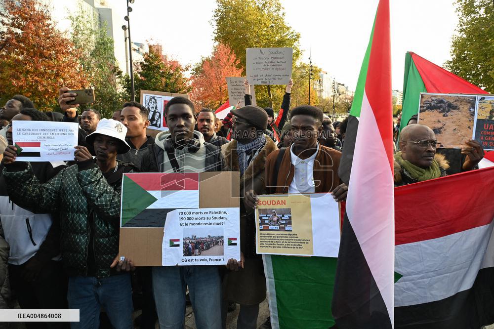 Protest Against Sudan War - Paris