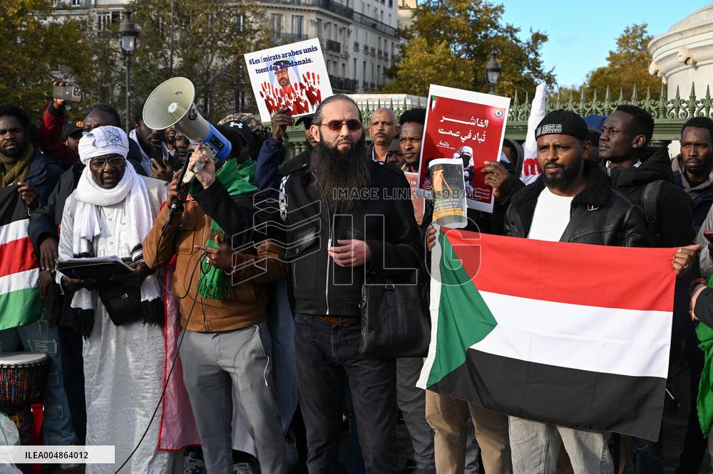 Protest Against Sudan War - Paris