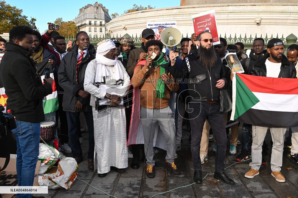Protest Against Sudan War - Paris