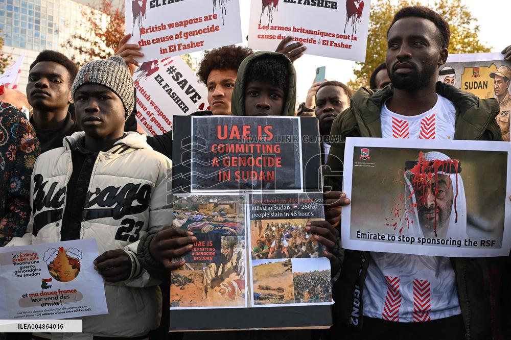 Protest Against Sudan War - Paris